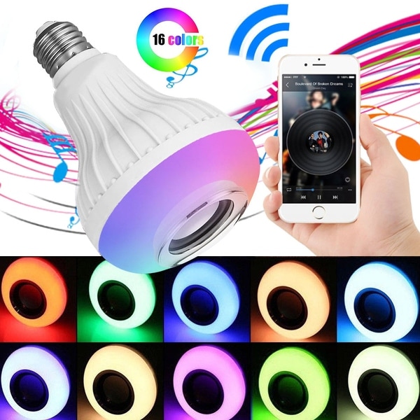 Smart light bulb shop music
